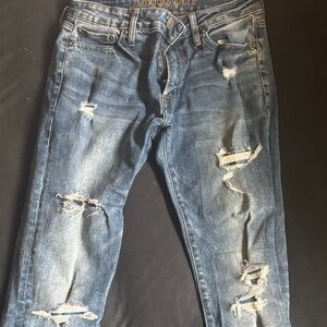 American Eagle Outfitters Men's Ripped Blue Jeans